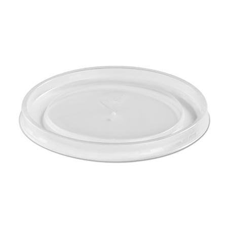 Huhtamaki Chinet, Plastic High Heat Vented Lid, Fits 16-32 Oz, White, 500PK 89112